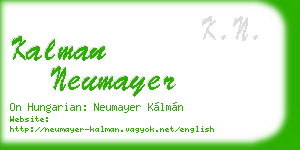 kalman neumayer business card